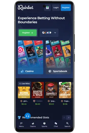 Officiële website Rainbet