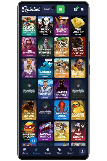 Spelen Rainbet